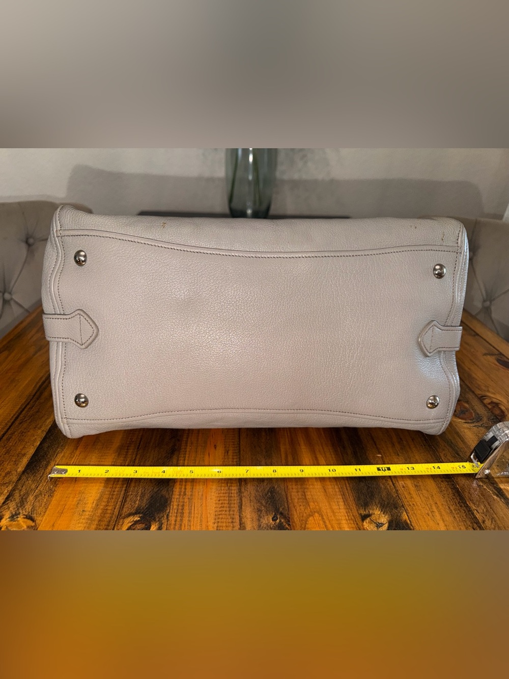 MIU MIU Grey Leather Shoulder Bag - Picture 3 of 16